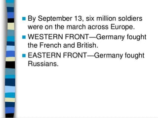 The great war (1914 1918)