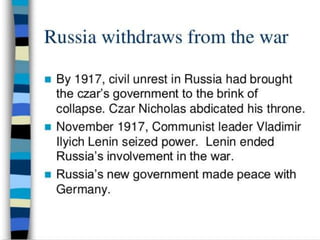 The great war (1914 1918)