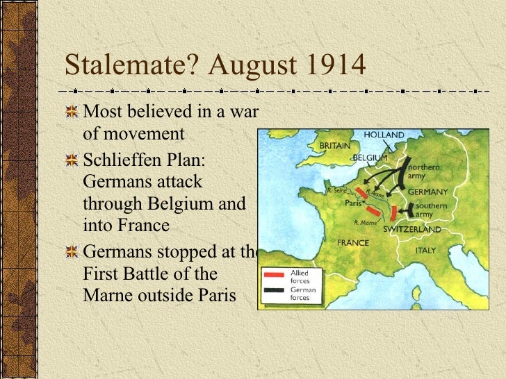 the great war stalemate stalemate on the western front