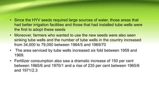 The Green Revolution in pakistan pptx | PPTX