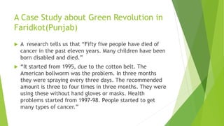 The green revolution in Punjab | PPTX
