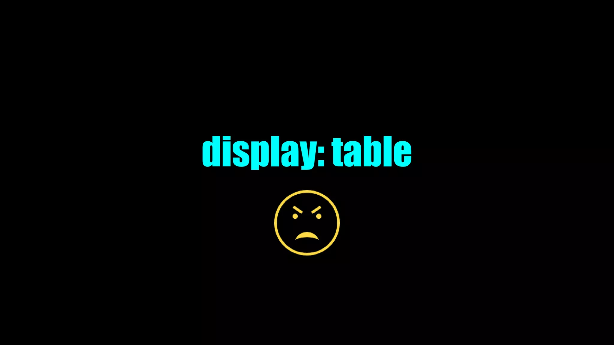 display: table
 