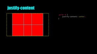 justify-content
.grid--6 {
justify-content: center;
}
 