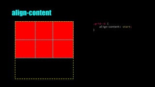 align-content
.grid--6 {
align-content: start;
}
 