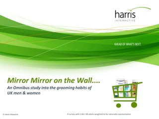 Mirror Mirror on the Wall....
An Omnibus study into the grooming habits of
UK men & women
© Harris Interactive A survey with 2,061 GB adults weighted to be nationally representative
 