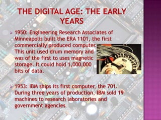 The growth of computing in the 20th century | PPT