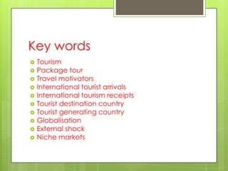 Tourism Development Word The growth of tourism | PPTX