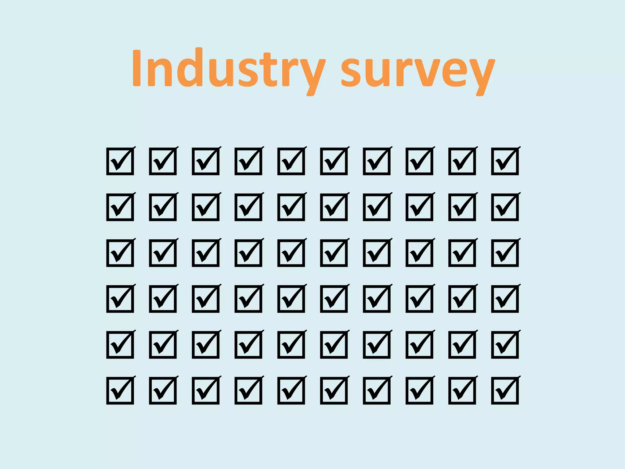 Industry survey
         
         
         
         
         
         
 
