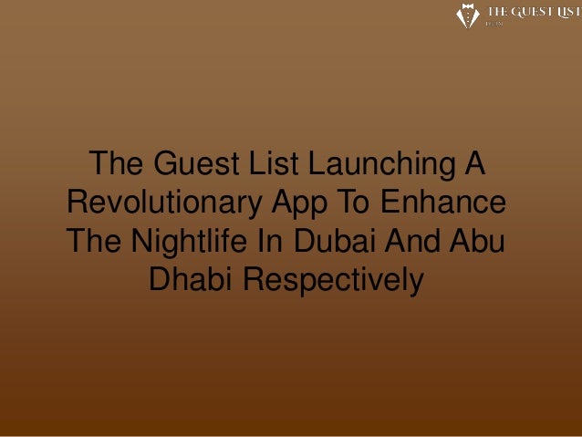 the guest list launching a revolutionary app to enhance the nightlife guest list apps