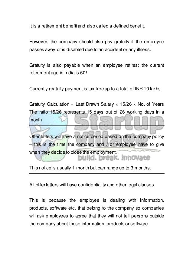 offer letters for employment