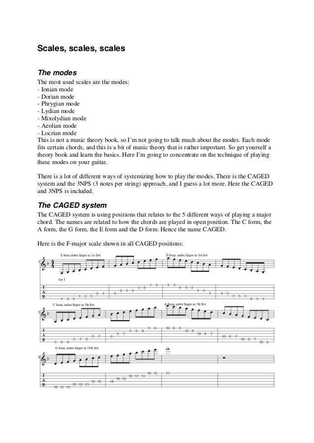 The guitar technique book