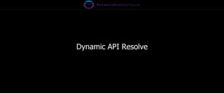 Dynamic API Resolve
 
