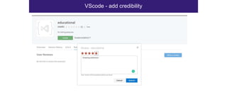 VScode - add credibility
 