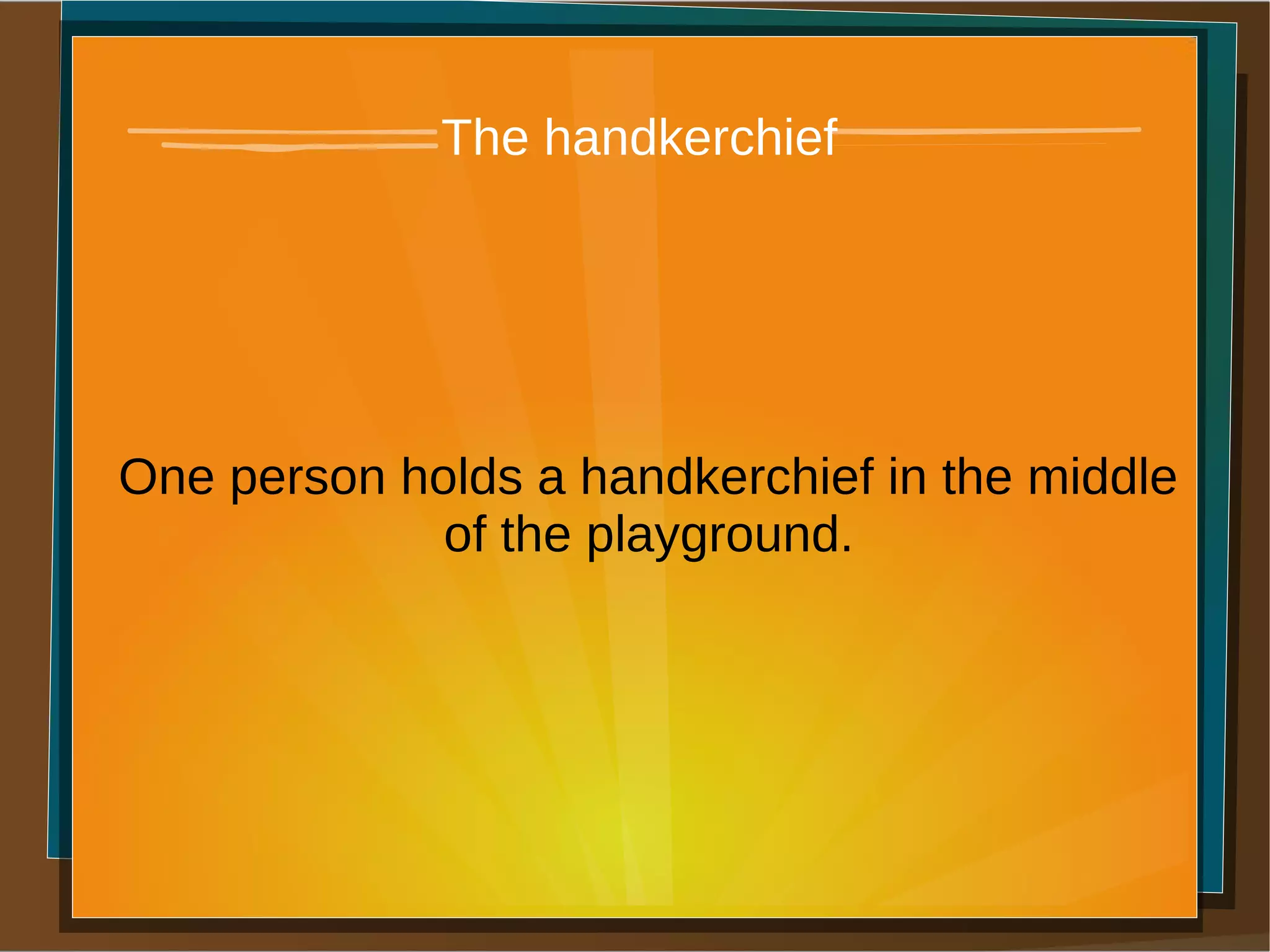 Using Handkerchief Worksheet The handkerchief | PDF