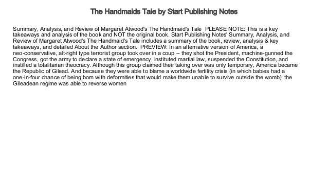 The Handmaids Tale By Start Publishing Notes Audiobooks ...