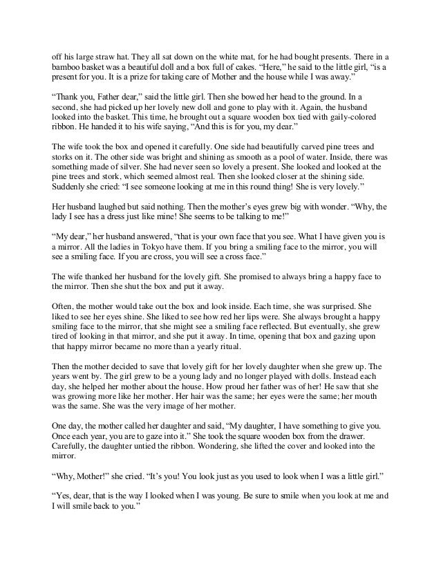 The happy mirror story