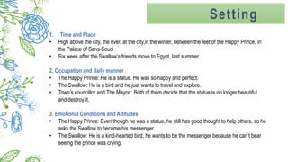 The Analysis of a Short story by Oscar Wilde: The Happy Prince | PPTX