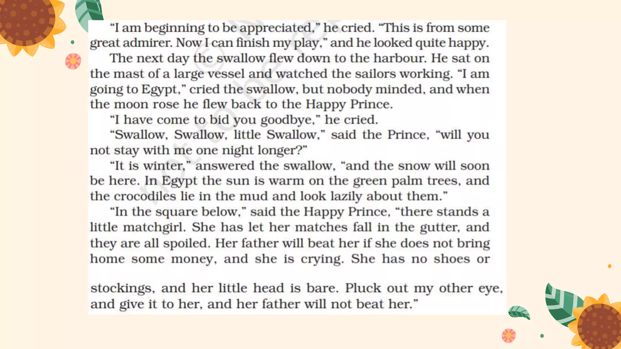 The happy prince ppt- English- class 9 | PPT