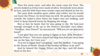 The happy prince ppt- English- class 9 | PPT