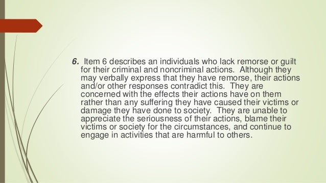 Robert Hare Psychopathy Checklist Robert Hare Psychopathy Checklist