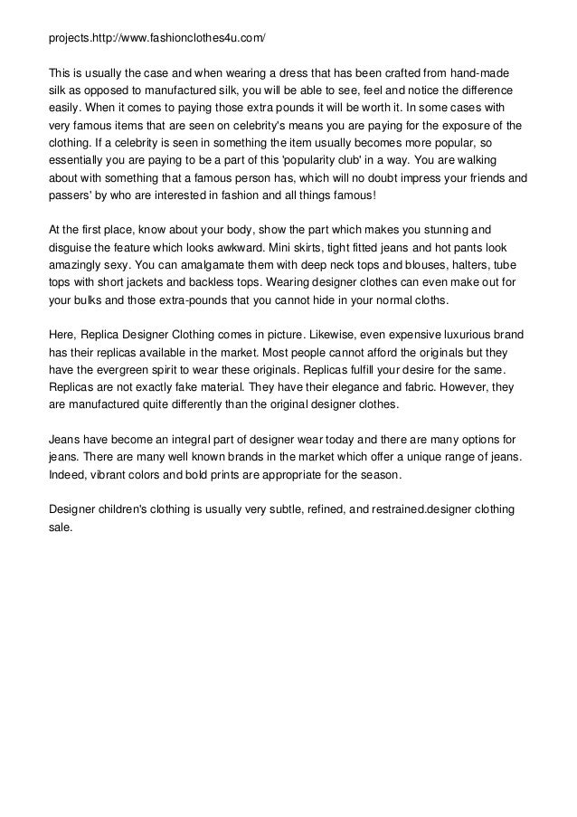 replica childrens designer clothes