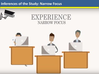 Inferences of the Study: Narrow Focus
 