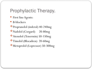 The Headache Syndromes PowerPoint presentation | PPTX