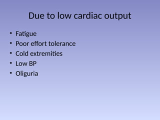 Poor Cardiac Function THE HEART function and its physiological pathway | PPTX