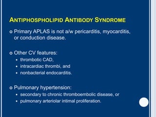 The heart and collagen vascular disorders | PPTX