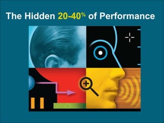 The Hidden  20-40 %  of Performance   