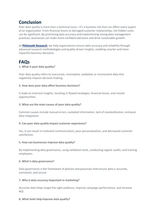 The Hidden Costs of Poor Data Quality in Business Decisions and How to ...