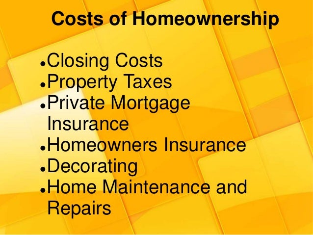 the hidden costs of homeownership cost of home ownership