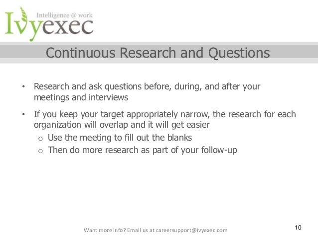 questions to ask in an exploratory interview