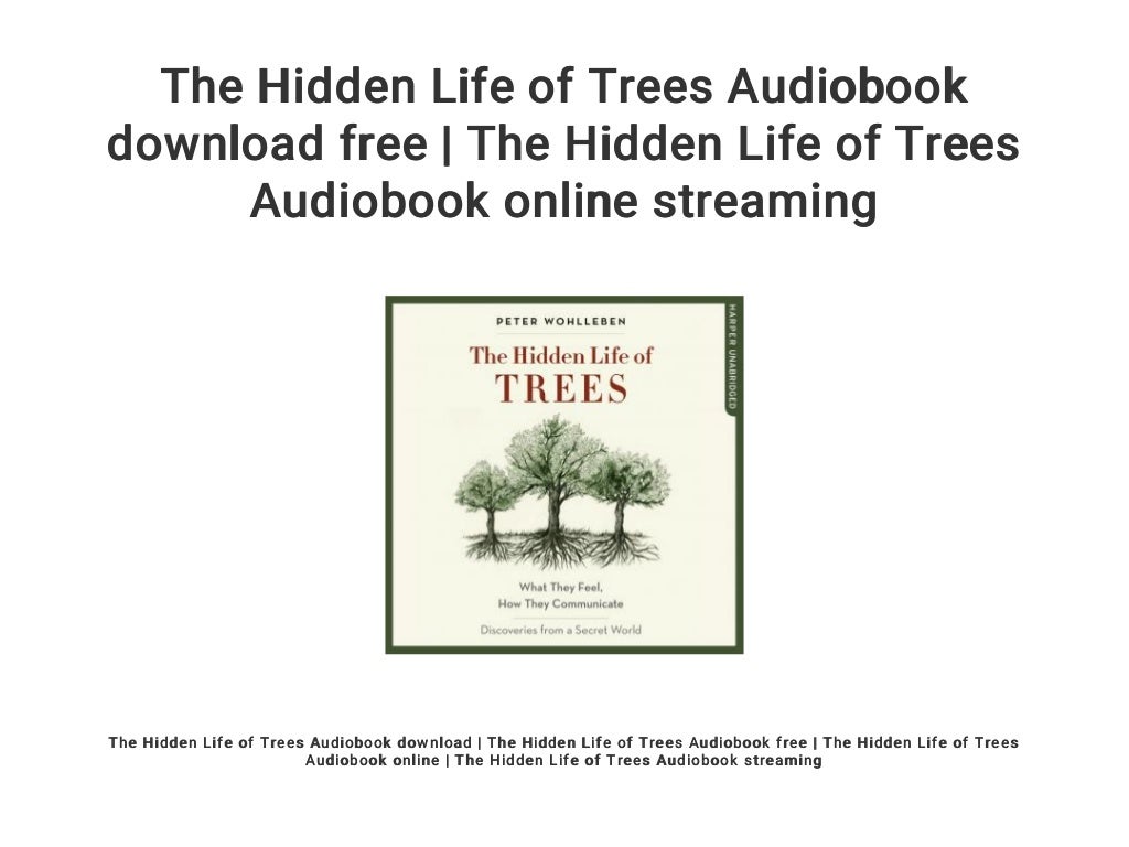 The Hidden Life of Trees Audiobook download free  The Hidden Life of…