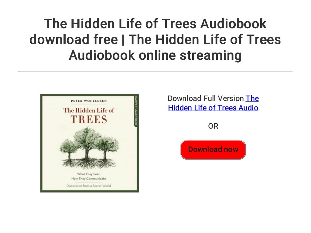 The Hidden Life of Trees Audiobook download free  The Hidden Life of…