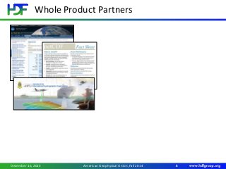 Whole Product Partners
December 16, 2013 6American Geophysical Union, Fall 2014
 