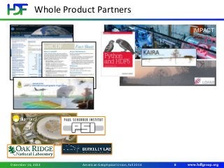 IMPACT
Whole Product Partners
December 16, 2013 8American Geophysical Union, Fall 2014
 
