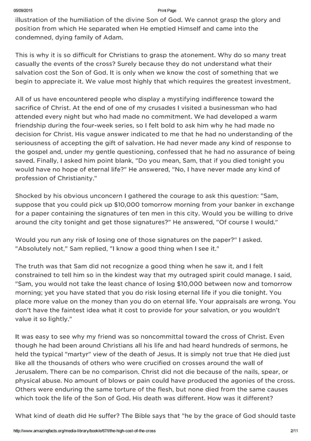 The high cost of the cross