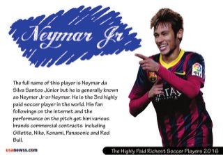 The highly paid richest soccer players 2016 03