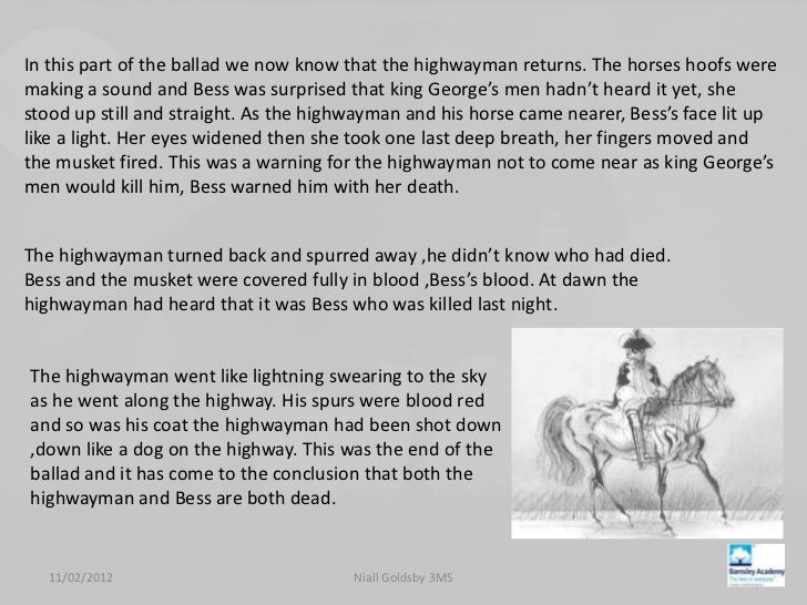 The highwayman essay