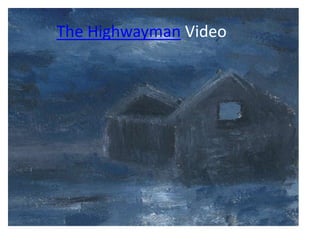 The Highwayman and Annabel Lee: Forms and Structures