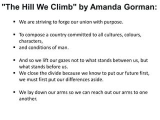 The hill we climb in telugu (1) | PPT