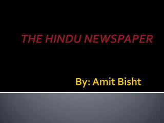 THE HINDU NEWSPAPER

 