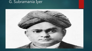 G. Subramania Iyer
 