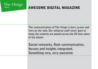 The Hinge Ideas /// Corporate Brochure