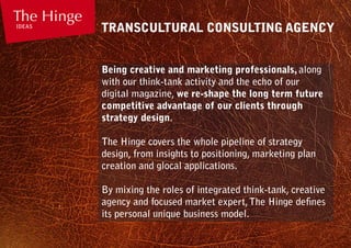 The Hinge Ideas /// Corporate Brochure