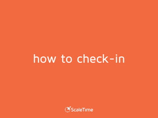 how to check-in
 