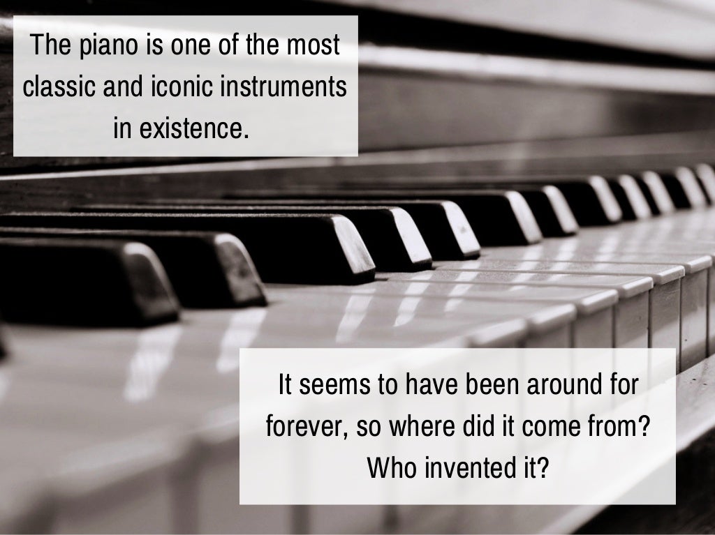 The History of the Piano