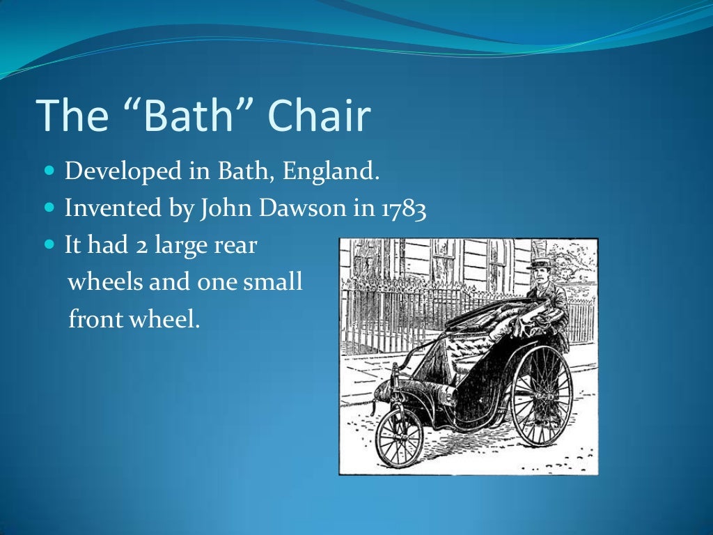 The history and development of the wheelchair