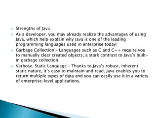 The history and future of java programming language | PPTX